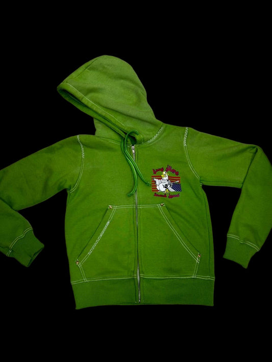 TRUE GLIME ZIP-UP (GREEN) - سترة خضراء أنيقة