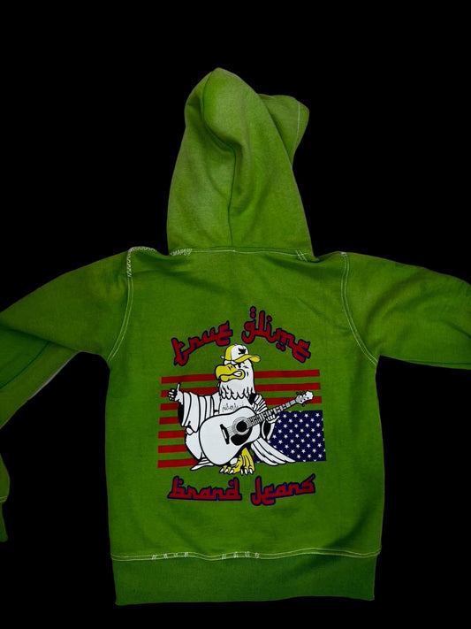 TRUE GLIME ZIP-UP (GREEN) - سترة خضراء أنيقة