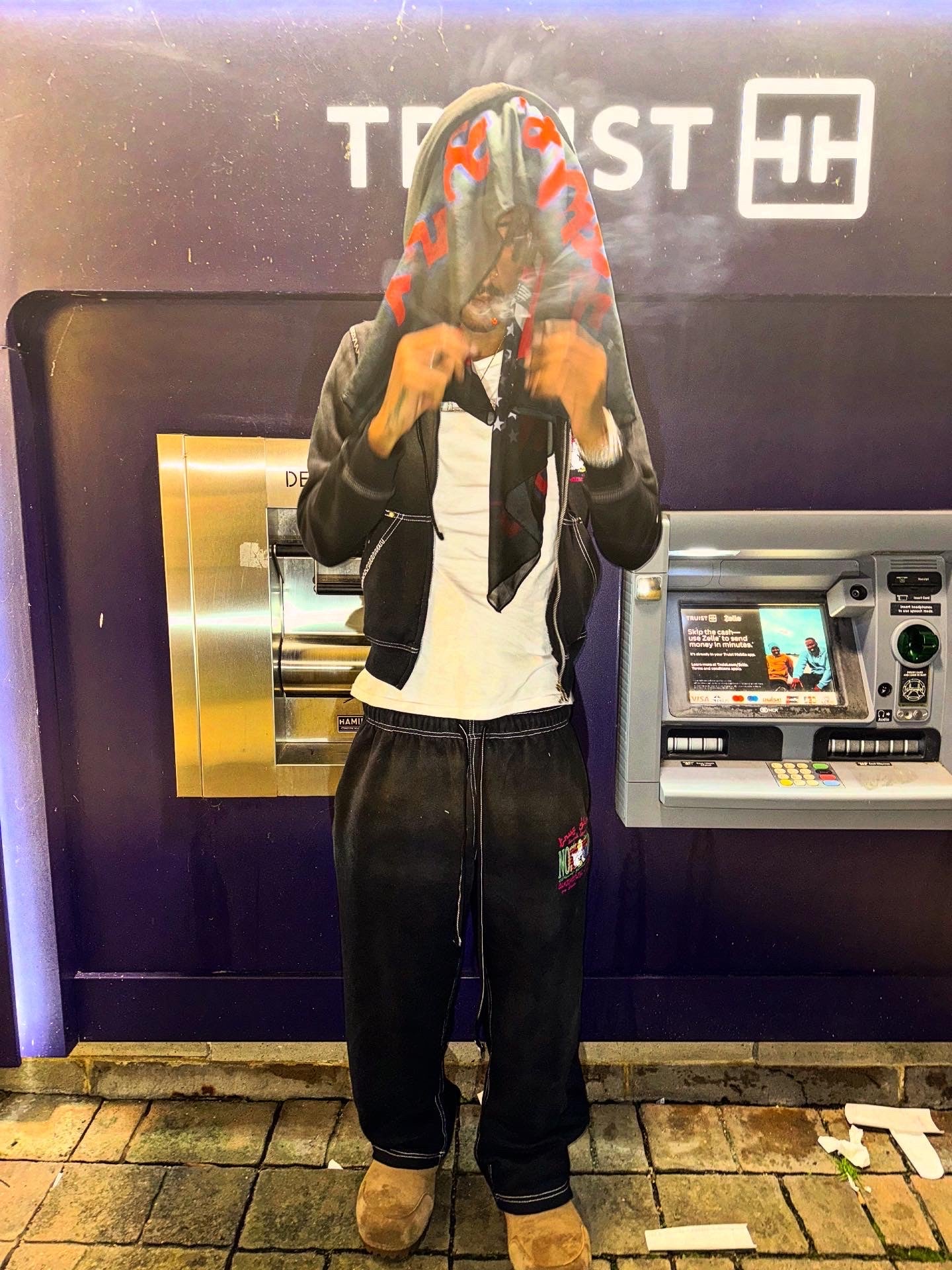 TRUE GLIME SWEATPANTS (BLACK) - بنطال جلايم أسود حقيقي