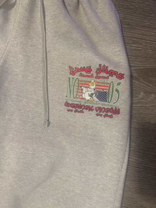 TRUE GLIME SWEATPANTS (GRAY) - بنطال رمادي ترو جلايم