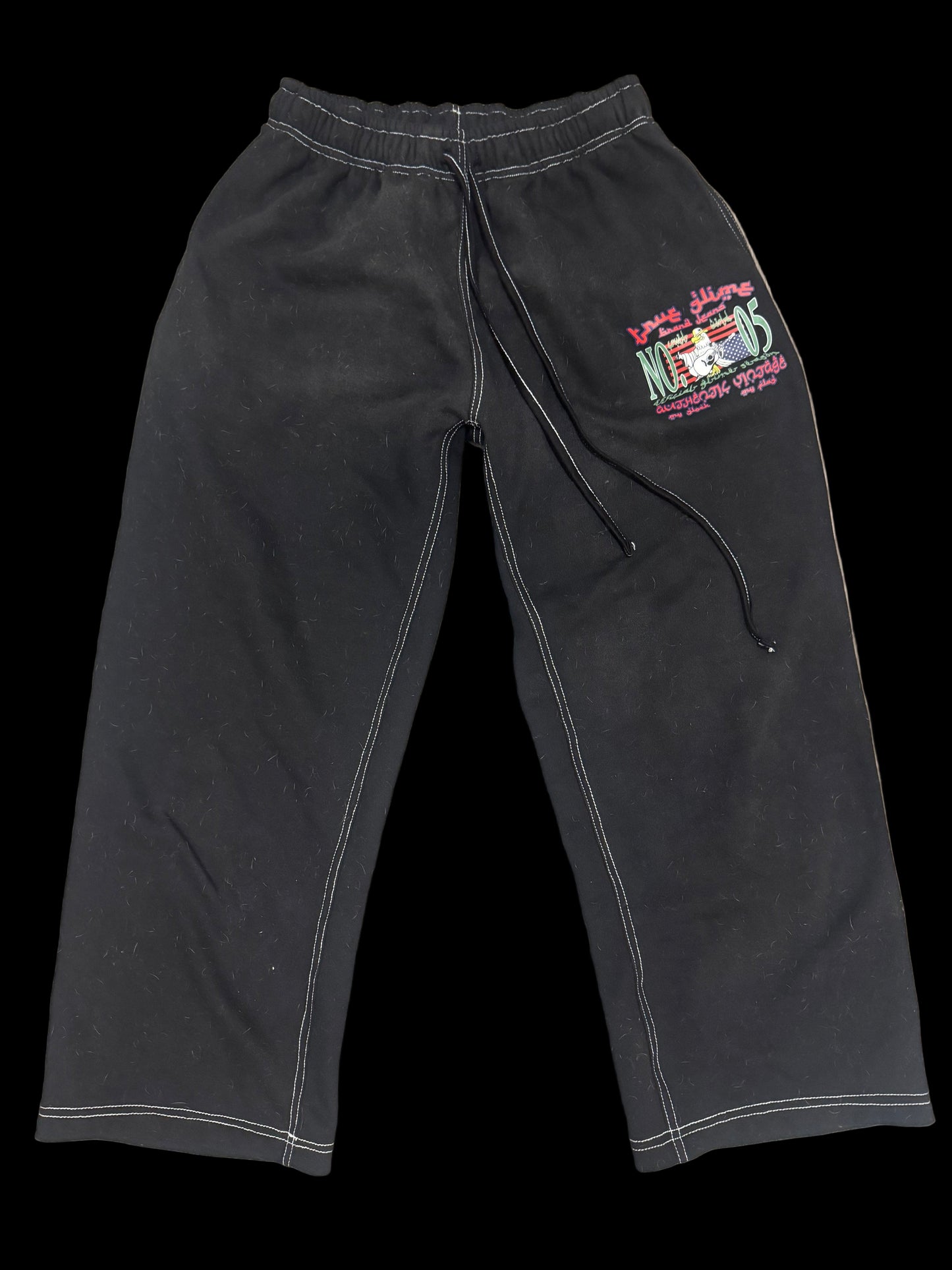 TRUE GLIME SWEATPANTS (BLACK) - بنطال جلايم أسود حقيقي