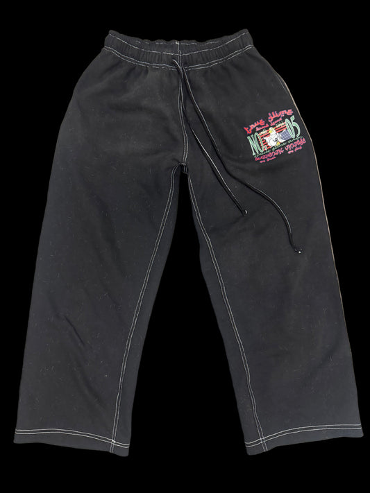 TRUE GLIME SWEATPANTS (BLACK) - بنطال جلايم أسود حقيقي